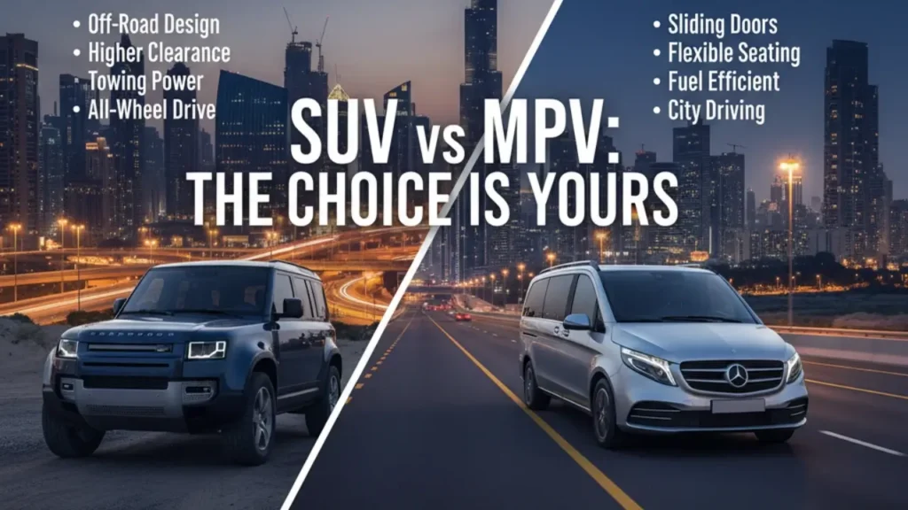 SUV Vs MVP comparison