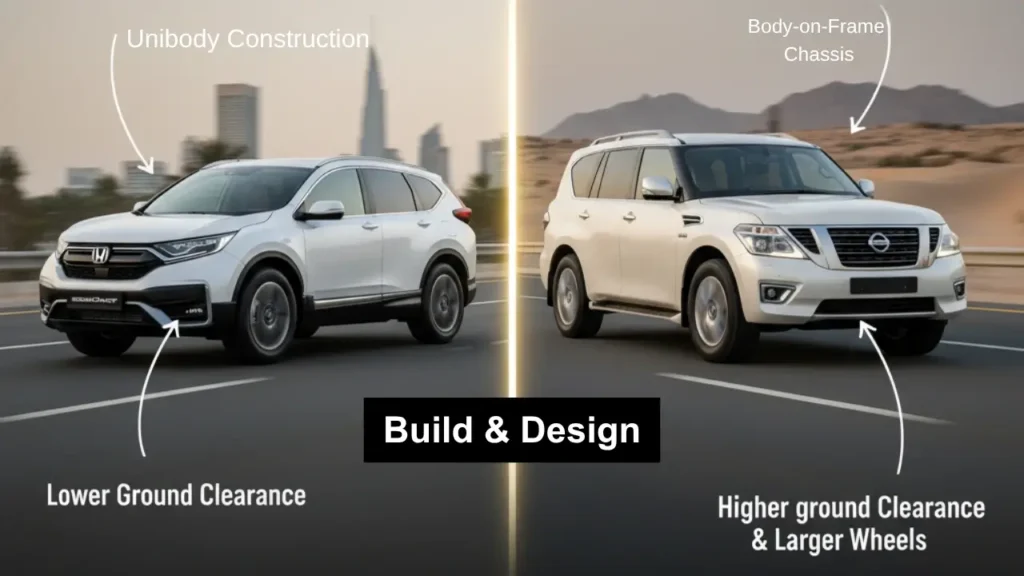SUV vs Crossover Build & Design
