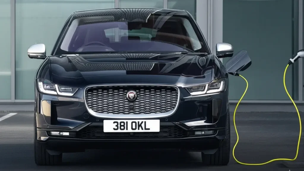 Charging the jaguar Electric SUV