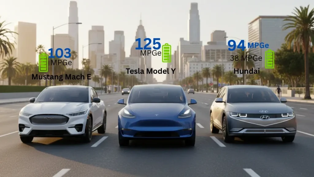 Tesla Model Y_ Driving Range & Fuel Efficiency Comparison with Others