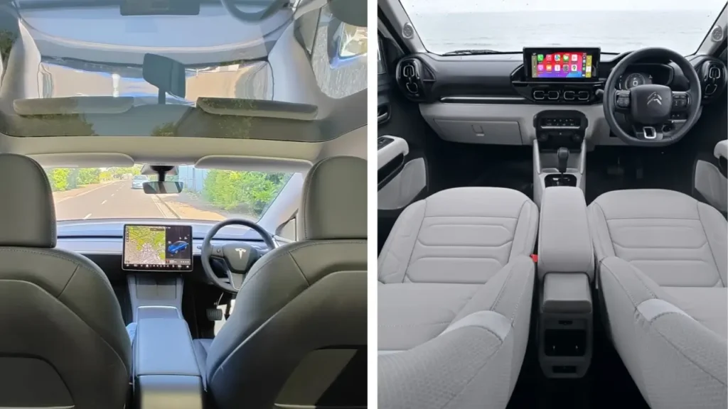 Tesla Model Y_ Interior & Space comparison Table